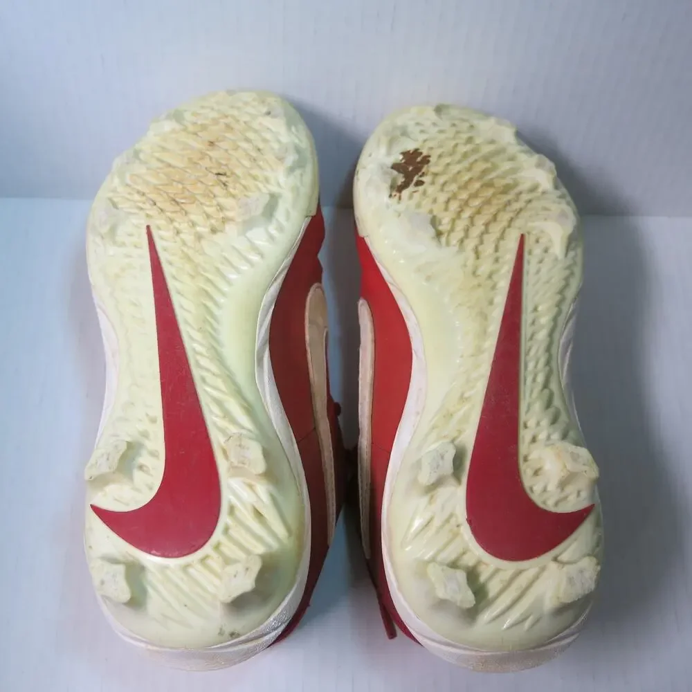 Nike Baseball Softball Cleats Alpha Huarache Size 4 Youth Kids Red Sports Team
